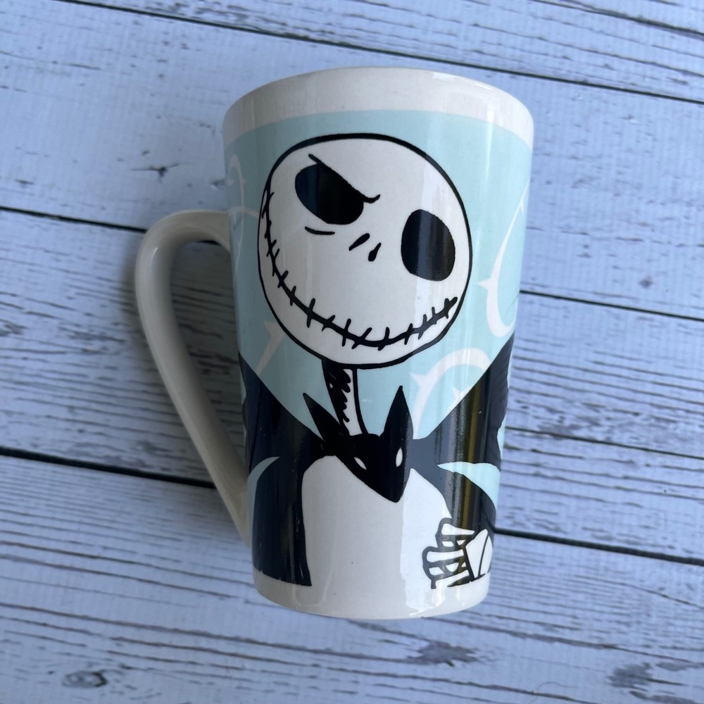 Disney Nightmare Before Christmas Jack Skellington Sally Coffee Mug Collectible